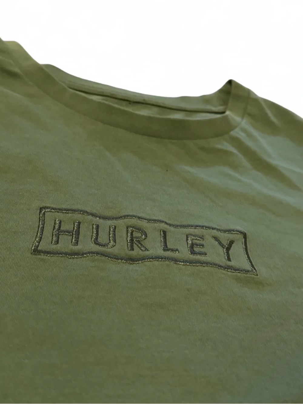 Hurley Men's Long Sleeve Crewneck Tee in Forest Green